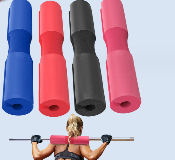 Barbell sponge pad for squat and glute workouts

