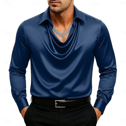 The 'Modern-Classic' Solid Cuban Collar Shirt