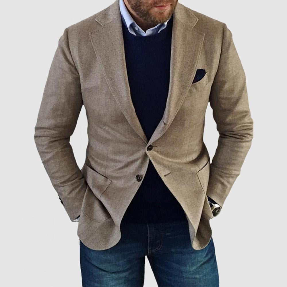 The 'Grand-Master' Big & Tall Patterned Double-Breasted Blazer