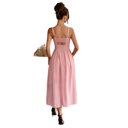 The Athena Pleated Grecian Maxi Gown