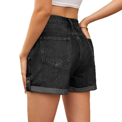 European and American style denim versatile shorts and hot pants