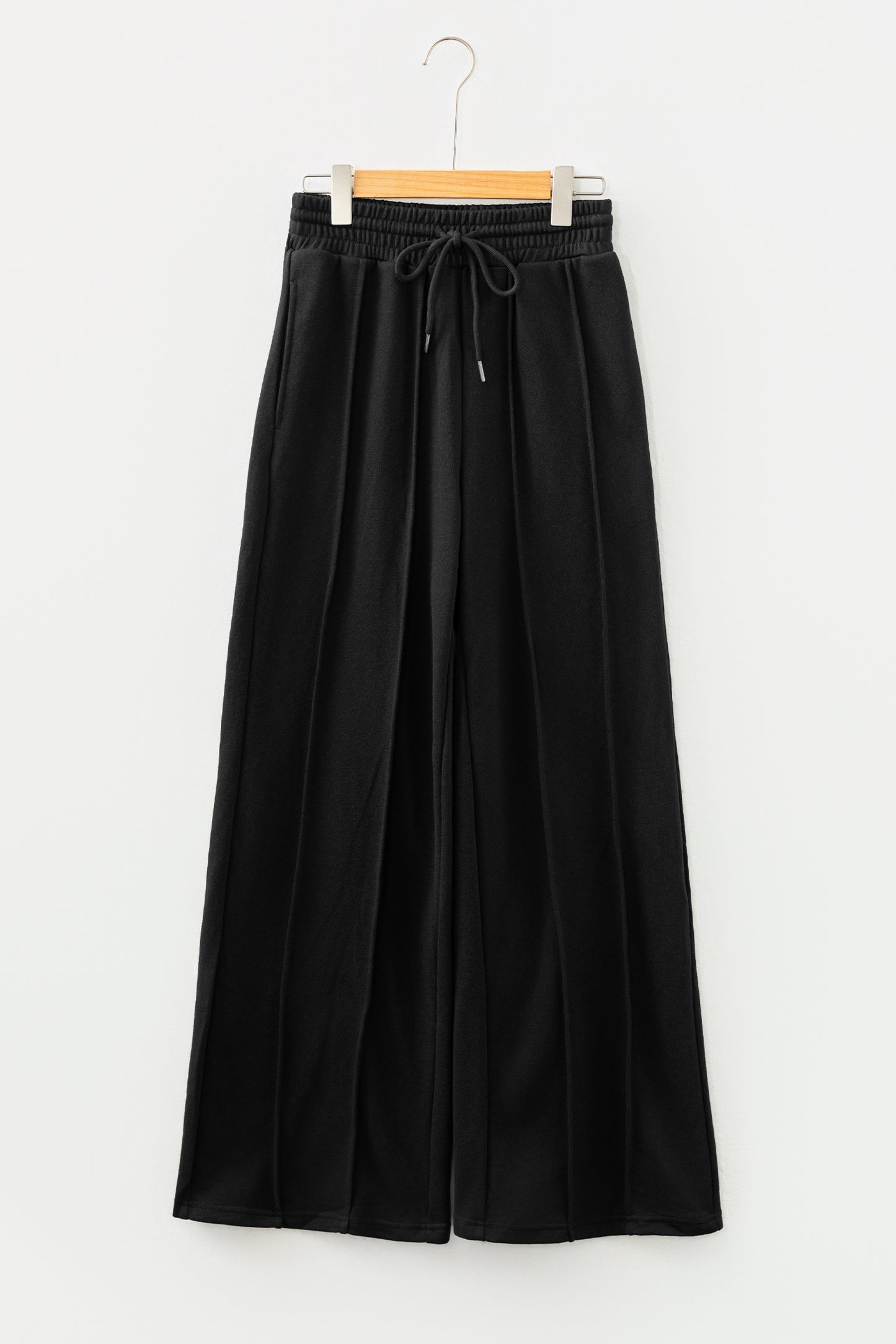 The 'Onyx' Seamed Wide-Leg Sweatpants