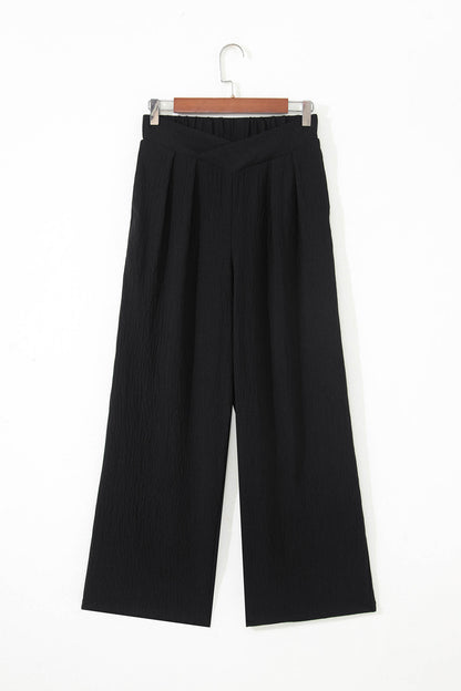 Women’s High Waist Wide Leg Black Pants