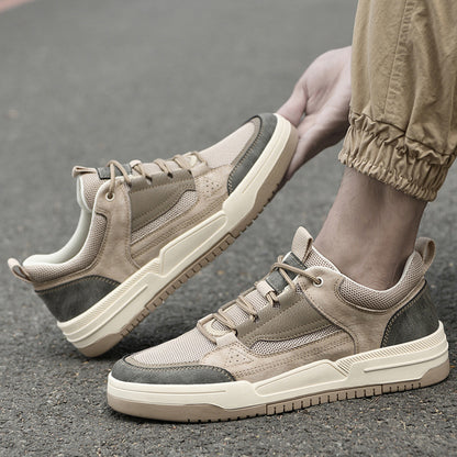 The 'Urban-Glide' Mesh & Suede Low-Top Sneakers