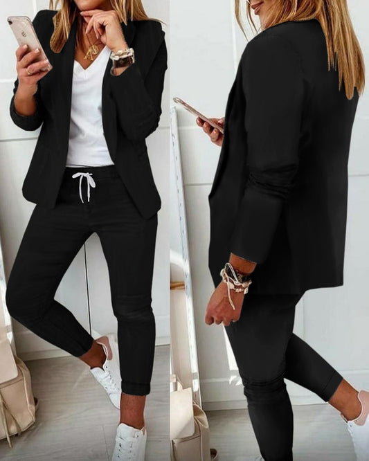 The 'Everyday-Chic' Relaxed Fit Blazer & Trouser Set