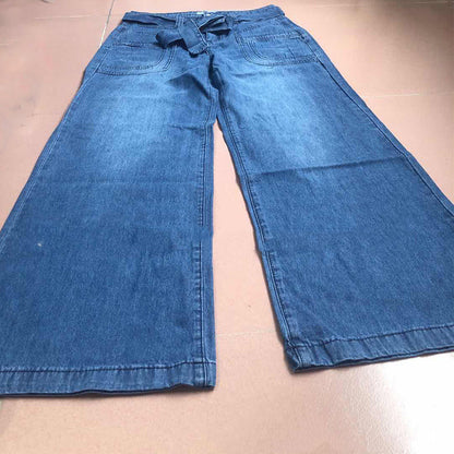 The 'Rebel' Lace-Up Wide-Leg Denim