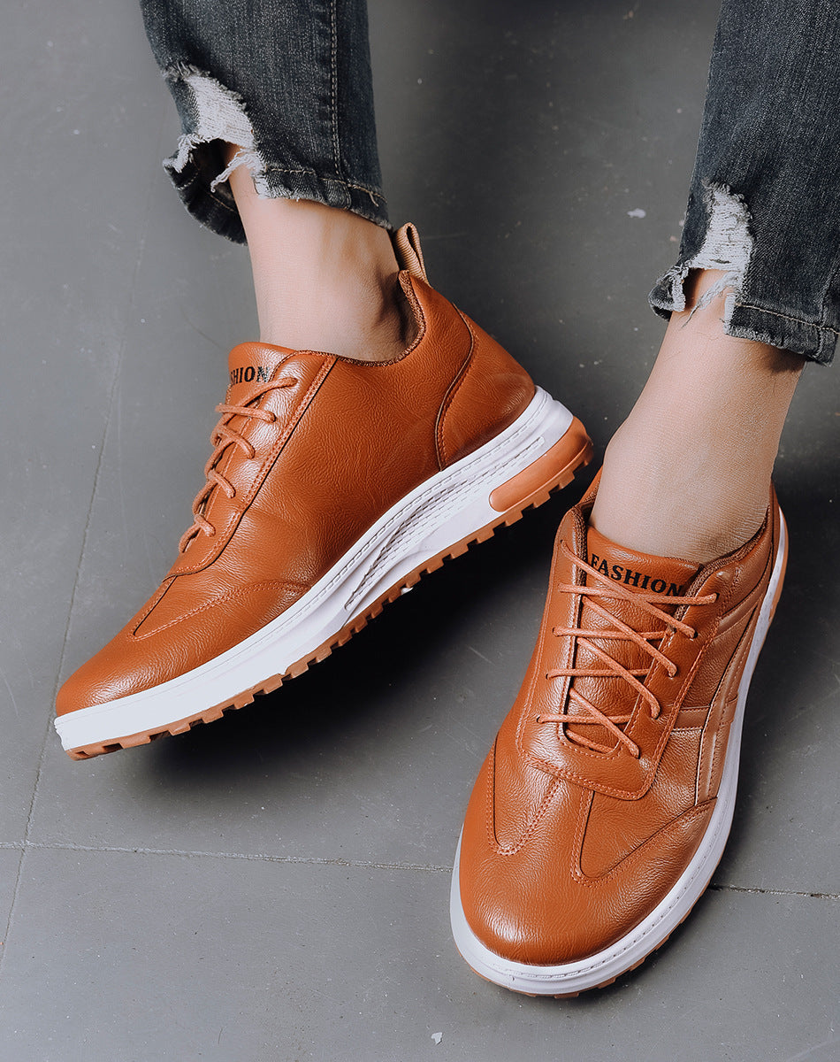The 'City-Sleek' Casual Leather Low-Top Sneaker
