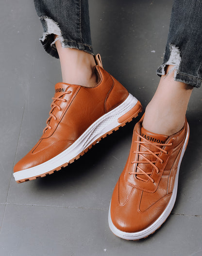 The 'City-Sleek' Casual Leather Low-Top Sneaker
