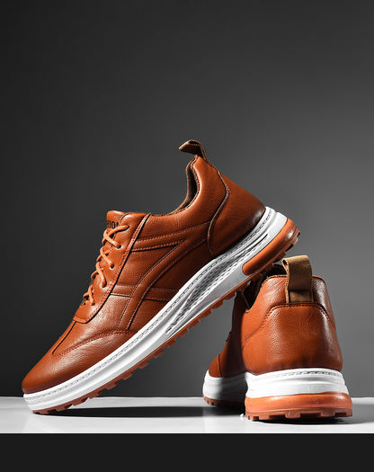 The 'City-Sleek' Casual Leather Low-Top Sneaker