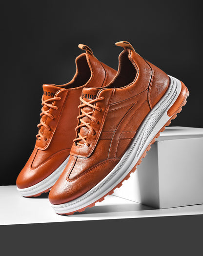 The 'City-Sleek' Casual Leather Low-Top Sneaker