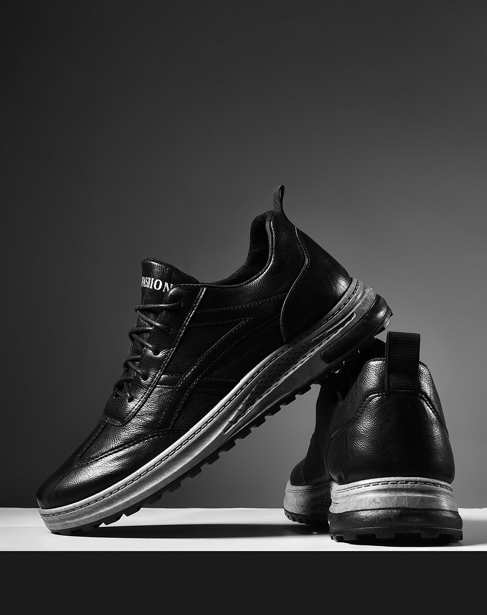 The 'City-Sleek' Casual Leather Low-Top Sneaker