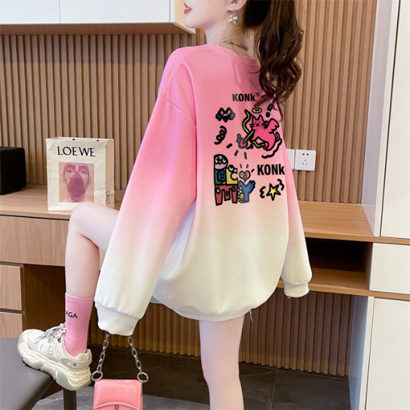 Premium Color-block Long Sleeve Crew Neck Sweatshirt