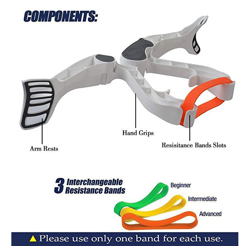 Upper body training device in hand

