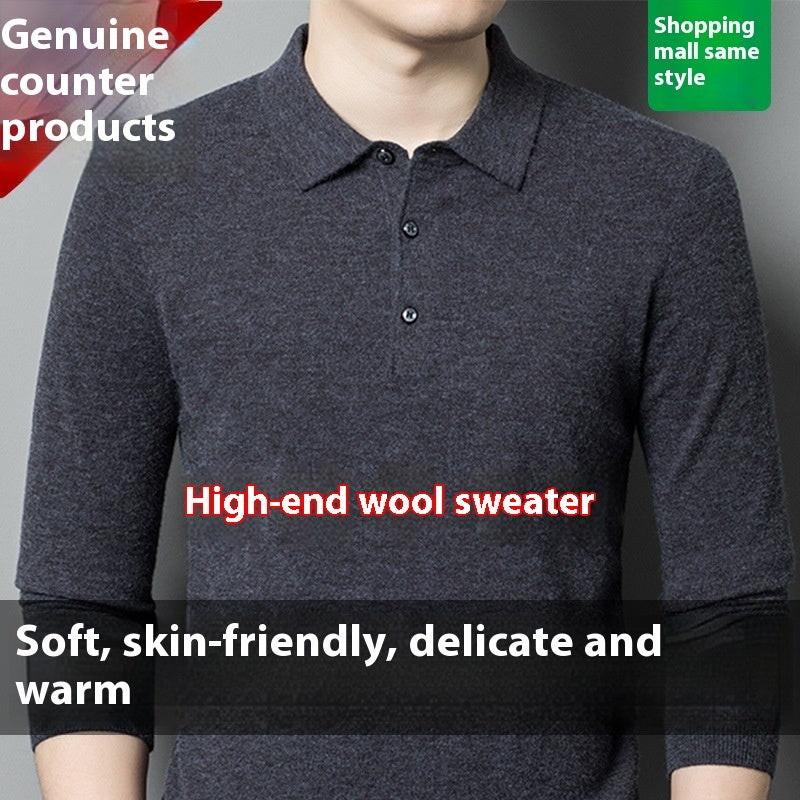 The 'Legacy' Warm Knitted Long-Sleeve Polo