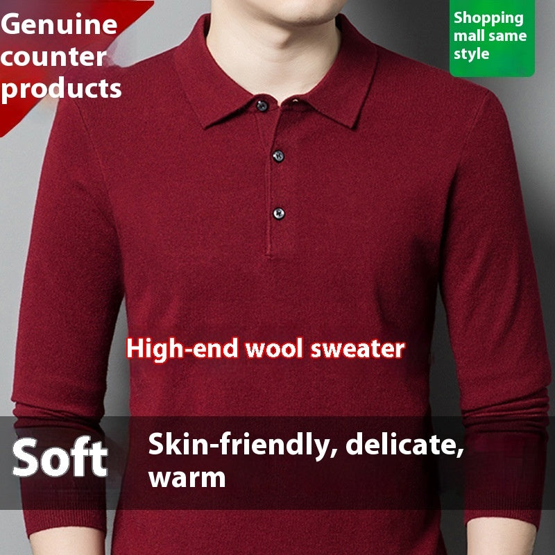 The 'Legacy' Warm Knitted Long-Sleeve Polo