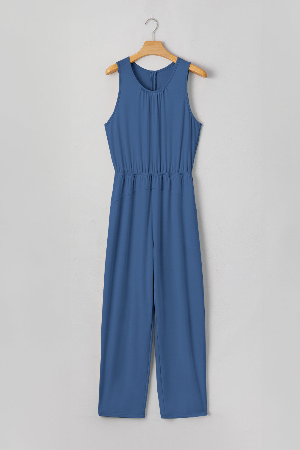 The 'Coastal-Breeze' Pleated Sleeveless Jumpsuit