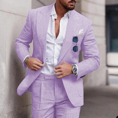 The 'Premier' Single-Breasted One-Button Suit Set