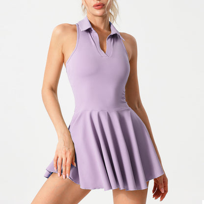 The 'Ace-V' V-Neck Performance Tennis Dress