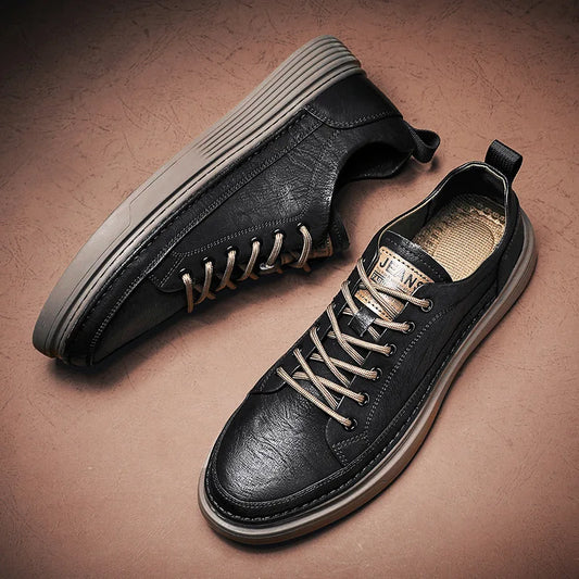 new men’s casual leather shoes

