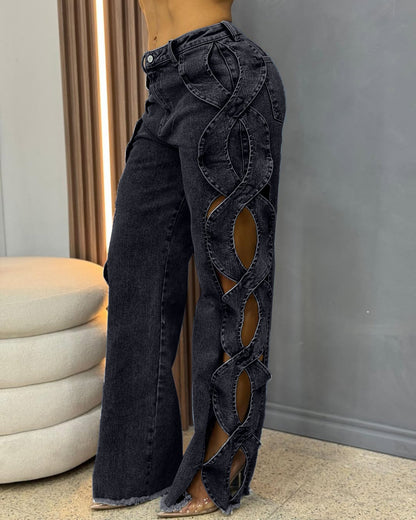 The 'Vixen' Side Cut-Out Sculpting Jeans