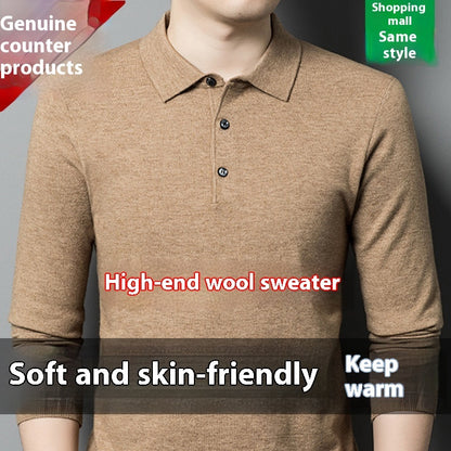 The 'Legacy' Warm Knitted Long-Sleeve Polo