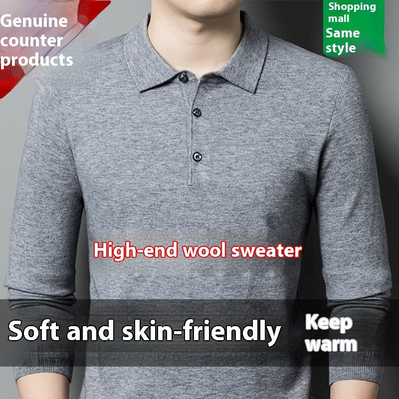 The 'Legacy' Warm Knitted Long-Sleeve Polo