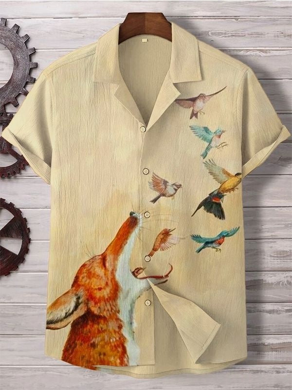 The 'Coastal-Flex' 4-Way Stretch Cuban Collar Shirt