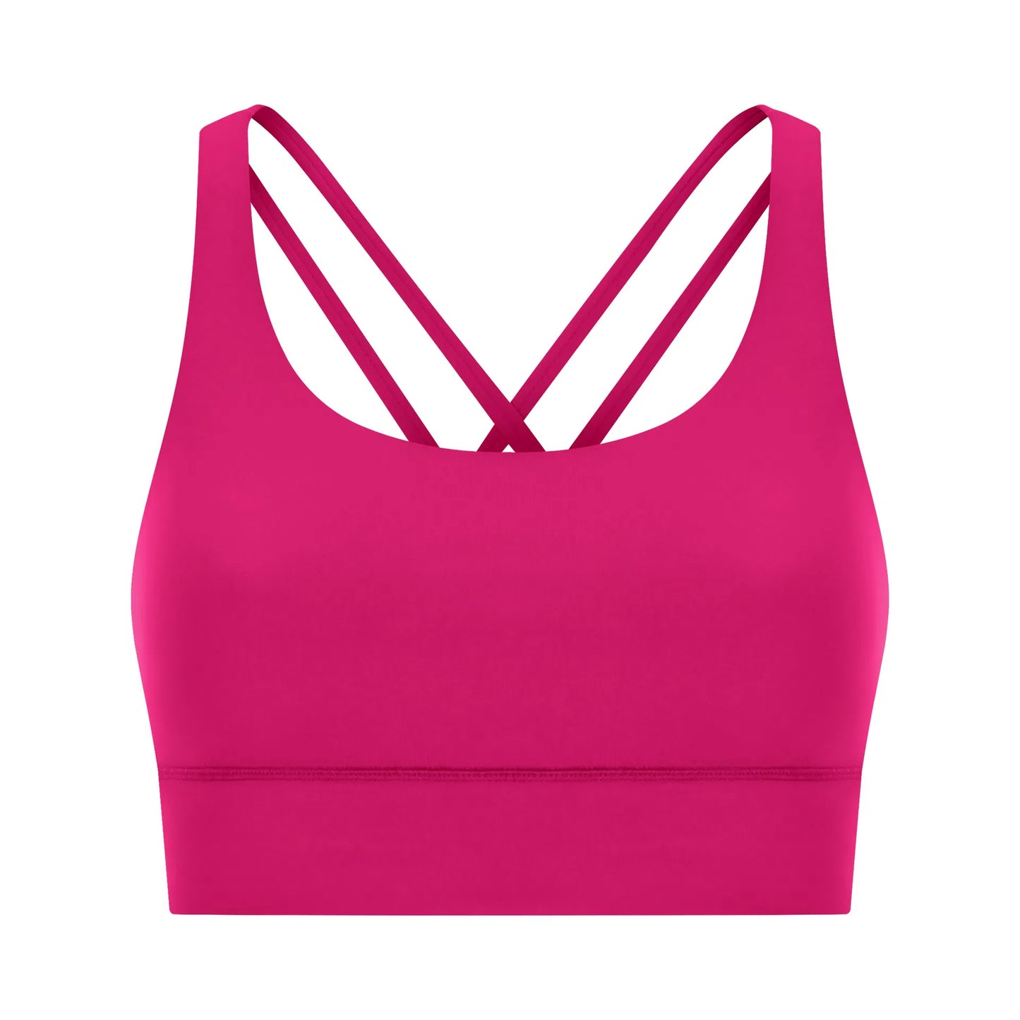 Cross back yoga bra brushed bare high-strength shock-absorbing gathering sports vest for women