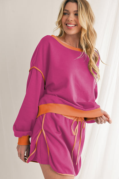 The 'Court' Contrast Trim & Lace-Up Skort Set