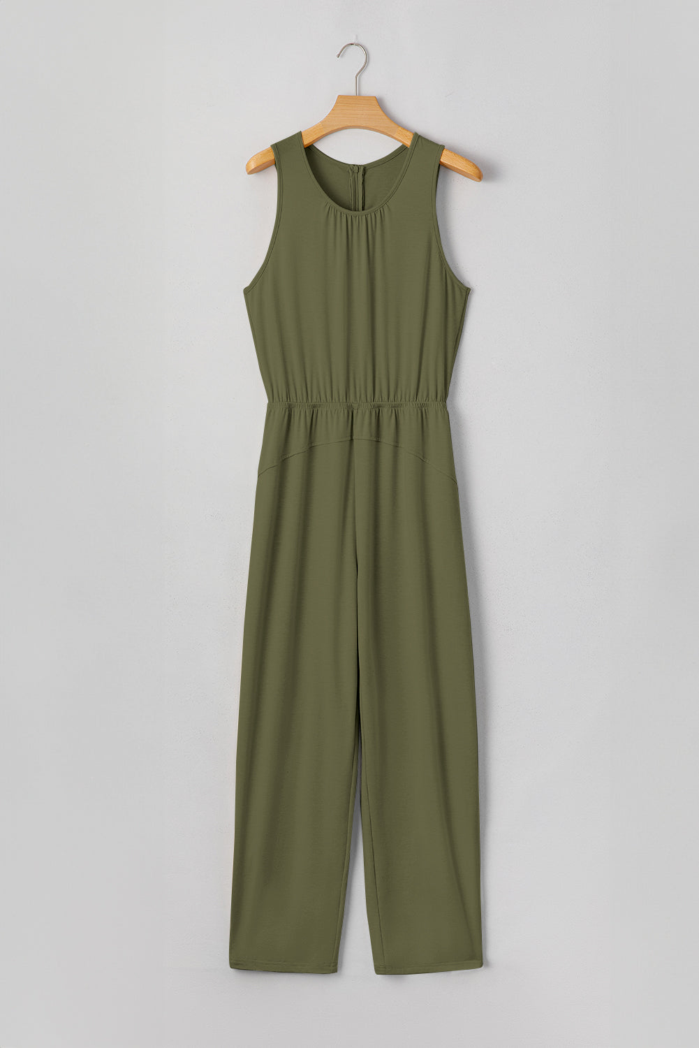 The 'Coastal-Breeze' Pleated Sleeveless Jumpsuit