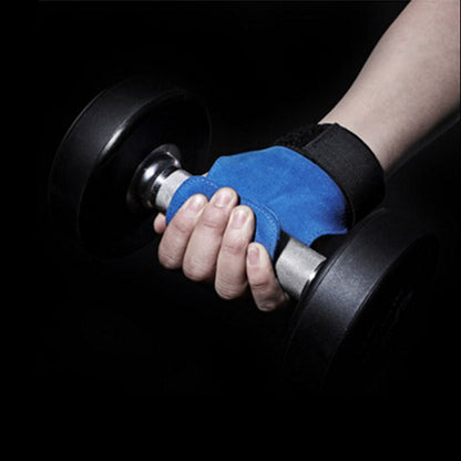 Barbell hand grips with wrist wrap support

