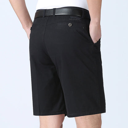Xinjiang Cotton Shorts 5-point Pants Summer Thin Middle-aged And Elderly Beach Pants Middle-aged Casual Pants Men's Suit Shorts