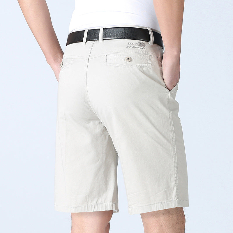 Xinjiang Cotton Shorts 5-point Pants Summer Thin Middle-aged And Elderly Beach Pants Middle-aged Casual Pants Men's Suit Shorts