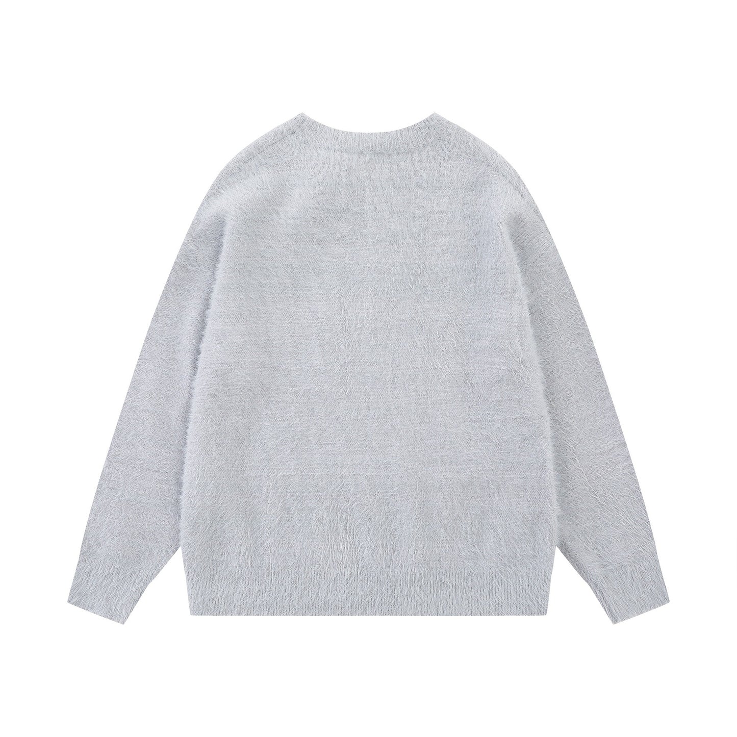 Color blocked rabbit jacquard design sweater