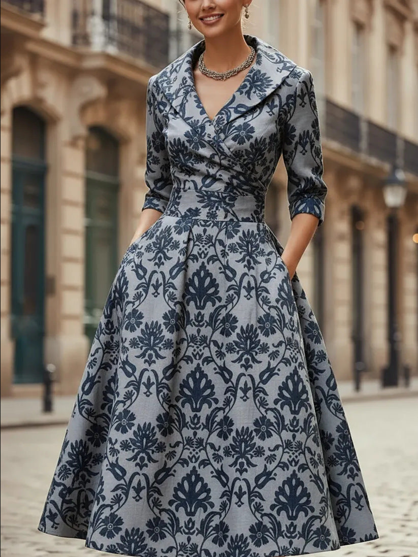 The 'Belle-Époque' French-Style Cinched Waist Dress
