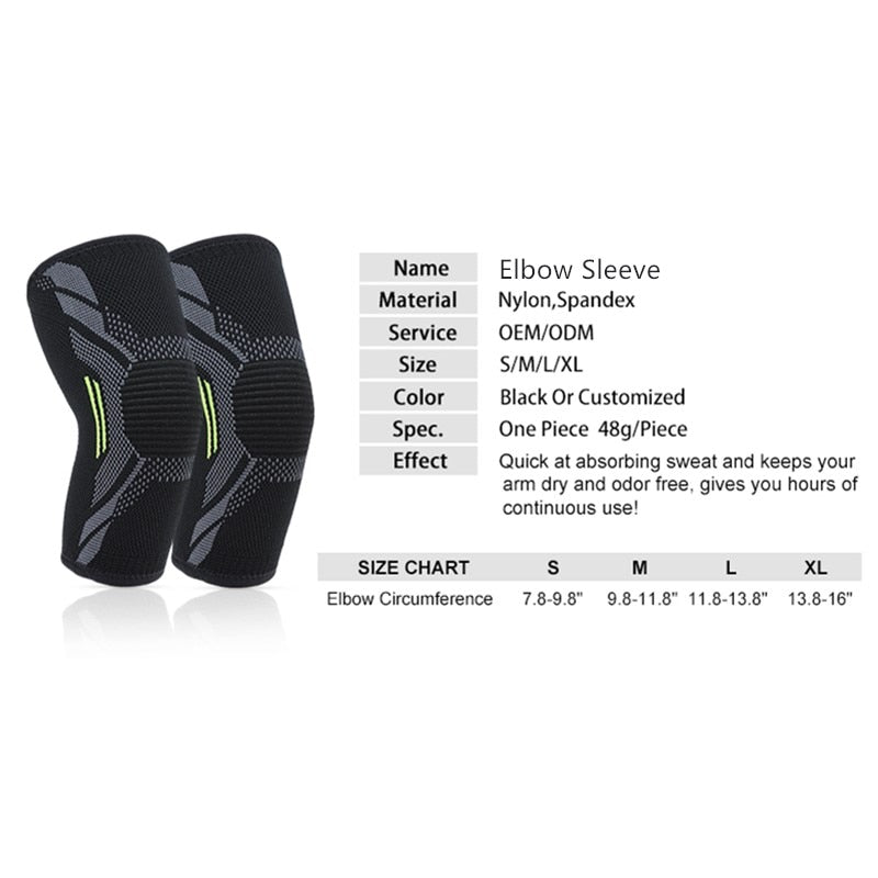 Breathable elbow pad for volleyball players

