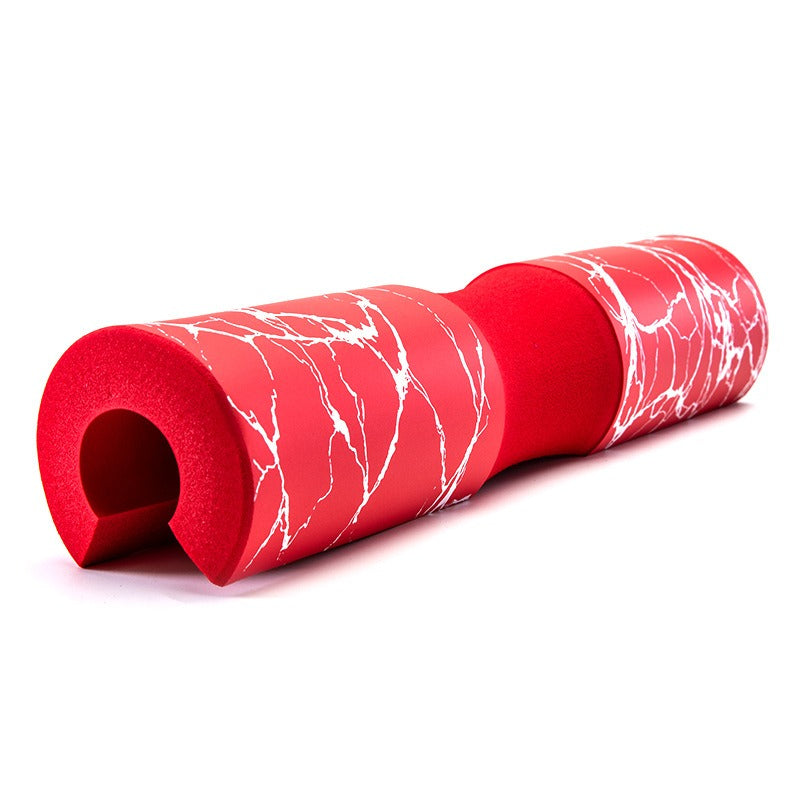 Soft padded cover for barbell hip push exercises

