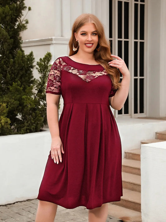 The Aura Flattering Ruched Sheath Dress | Plus Size