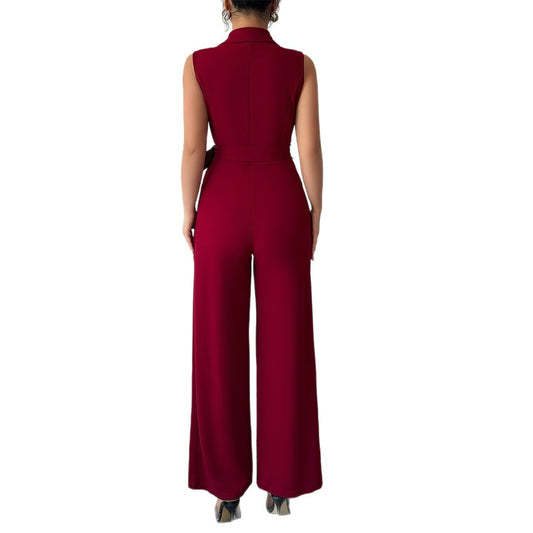 The Aura Minimalist Wide-Leg Jumpsuit