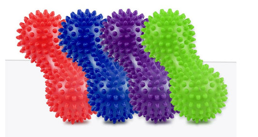 1pcs  4 Colors Yoga Peanut Shape Massage Durable PVC Spiky Massage Ball Trigger Point Sport Fitness Hand Foot Pain Relief