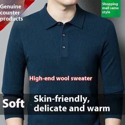 The 'Legacy' Warm Knitted Long-Sleeve Polo