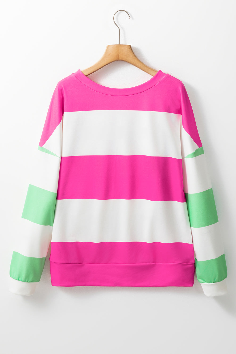 Women’s Pastel Colorblock Long Sleeve Top