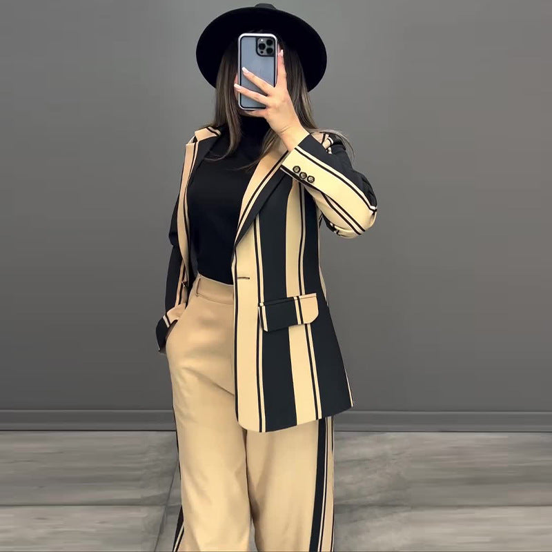 The 'Executive' Contrast Pinstripe Two-Piece Suit