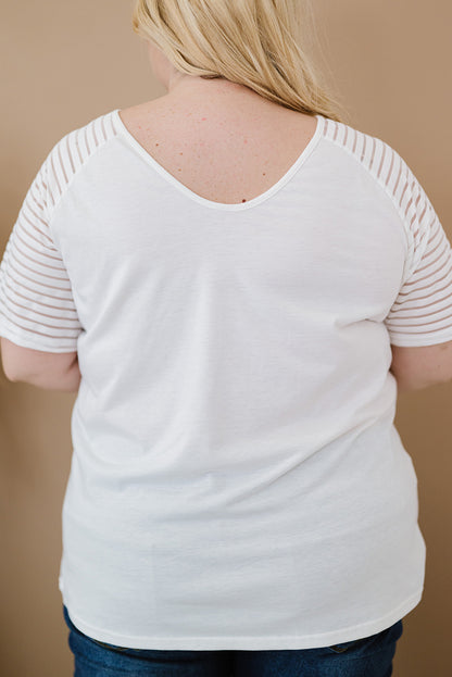 The 'Nautical-Ease' Striped Raglan Curve Tee