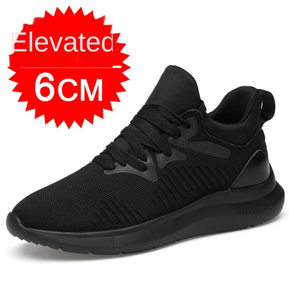 Men's shoes breathable men's casual shoes invisible height increasing shoes mesh sports shoes
