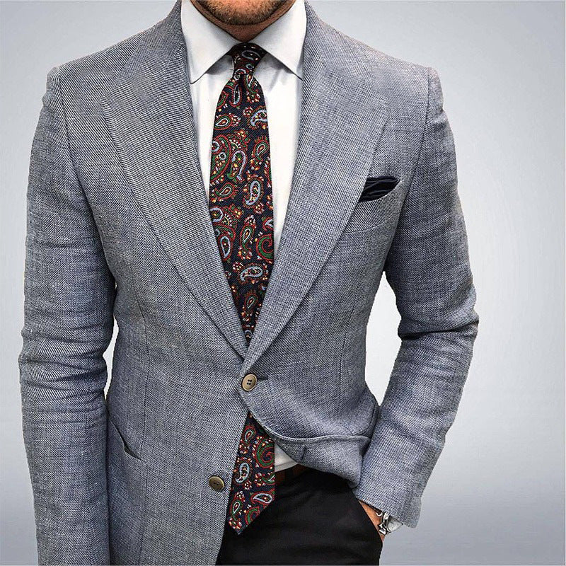 The 'Grand-Master' Big & Tall Patterned Double-Breasted Blazer