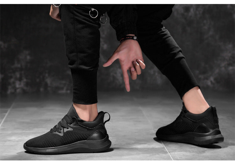 Men's shoes breathable men's casual shoes invisible height increasing shoes mesh sports shoes