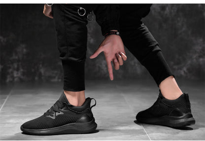 Men's shoes breathable men's casual shoes invisible height increasing shoes mesh sports shoes