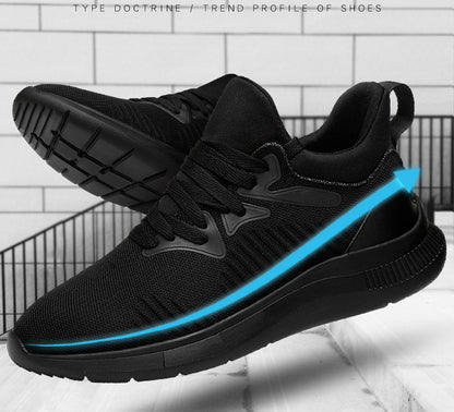 Men's shoes breathable men's casual shoes invisible height increasing shoes mesh sports shoes