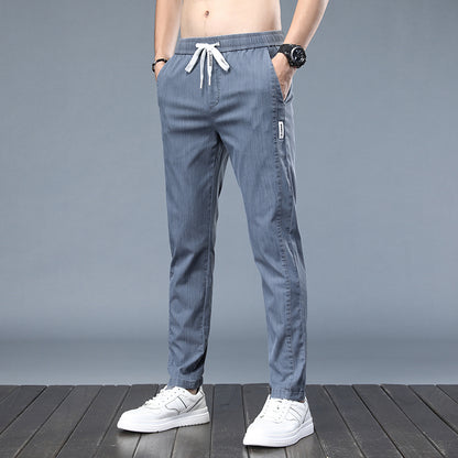 The 'Frost-Flow' Ultra-Lightweight Ice Silk Casual Pants